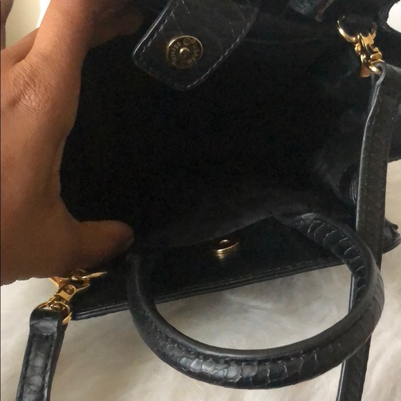 ZAC POSEN snake embossed leather mini crossbody - Picture 4 of 6